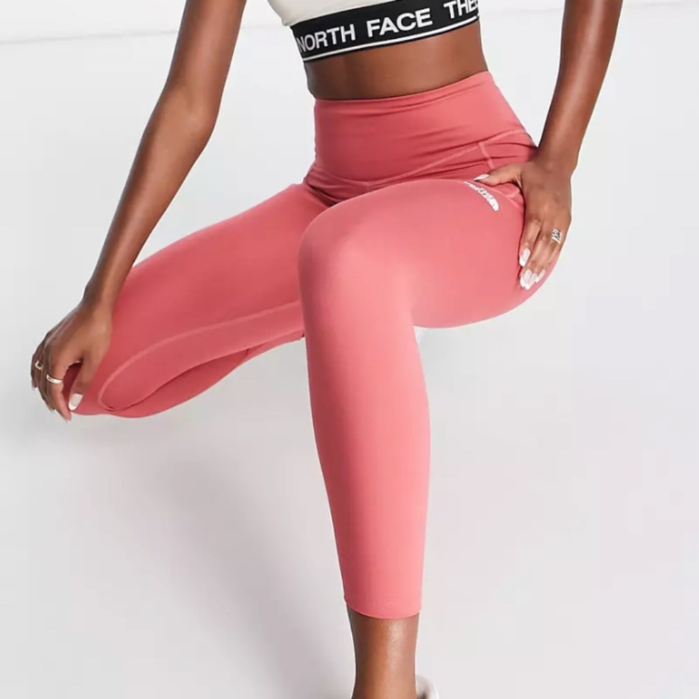 The North Face Midline high-rise pocket leggings in pink